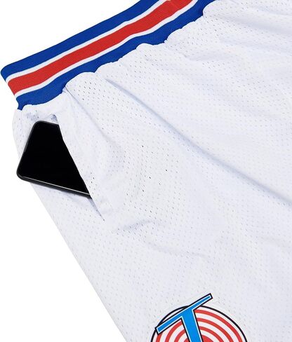BOROLIN Mens Basketball Shorts Moive 90s Sports Pants with Two Pockets in Kuwait