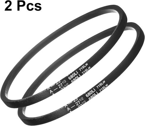 uxcell 2pcs A26 1/2 Wrapped Rubber Belt, A-Section V Belt 28.3" Outside Circumference x 0.51" Width x 0.32" Thick, Industrial Power Transmission Belt in Saudi Arabia