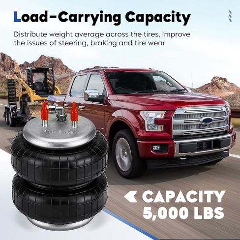 طقم تعليق وسادة هوائية 2015-2023 لفورد لـ F150 2WD 4WD حقيبة مساعد خلفية زرقاء زنبركية لاستبدال طقوس الركوب 2582 W21-760-2582 W217602582 in Kuwait