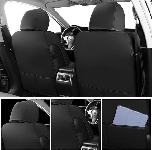GXT Custom Fit Nissan Altima seat Covers, for 2013 2014 2015 2016 2017 2018 S, SV, SR, SL - Full Set, Waterproof Leatherette (Black) in Saudi Arabia