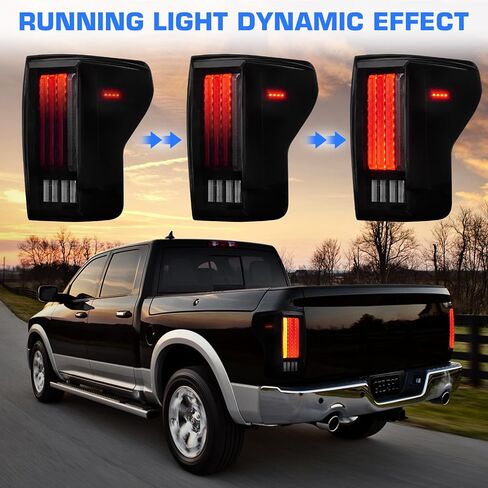 LED Tail Lights Fit for Toyota Tundra 2007-2013, Rear Brake Lamp Taillight Assembly, Black Housing Smoke Lens in Saudi Arabia