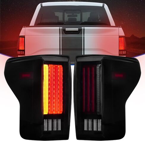 LED Tail Lights Fit for Toyota Tundra 2007-2013, Rear Brake Lamp Taillight Assembly, Black Housing Smoke Lens in Saudi Arabia