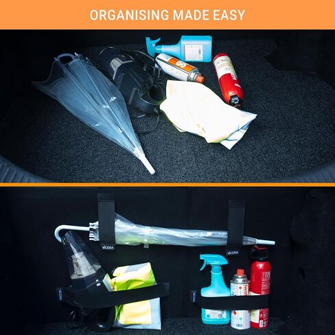 Trunk Orgagnizer with Hook & Loop Set of 4 - Straps for securing Items in The car in Kuwait