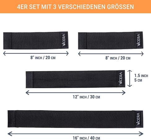 Trunk Orgagnizer with Hook & Loop Set of 4 - Straps for securing Items in The car in Kuwait