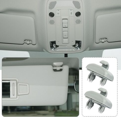 2PCS Car Sun Visor Clips Replacement OEM# 8E0857562 8U0857562A,Car Visor Clips Compatible with Audi A1 A3 A4 A5 Q3 Q5 S3 S5 S4,Standard Visor Clips for Cars Visor Accessories (Compatible with Audi) in Kuwait