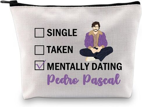 G2TUP Pedro P Inspired Gift Dating Pedro P Makeup Bag Daddy's G-irl Cosmetic Bag Pedro P Fan Merch (Dating Pedro P White Bag) in Kuwait