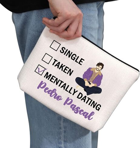 G2TUP Pedro P Inspired Gift Dating Pedro P Makeup Bag Daddy's G-irl Cosmetic Bag Pedro P Fan Merch (Dating Pedro P White Bag) in Kuwait