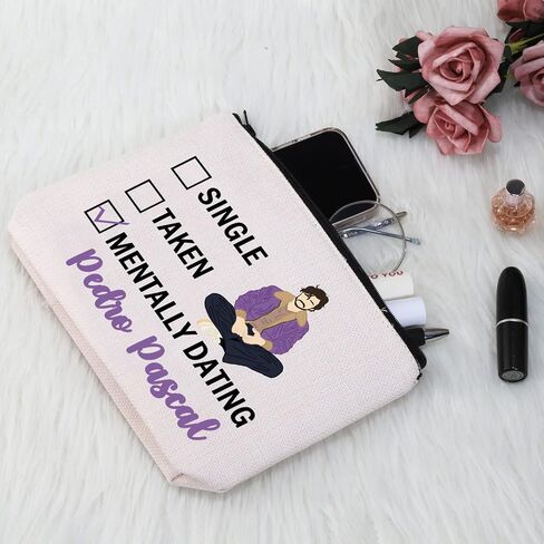 G2TUP Pedro P Inspired Gift Dating Pedro P Makeup Bag Daddy's G-irl Cosmetic Bag Pedro P Fan Merch (Dating Pedro P White Bag) in Kuwait