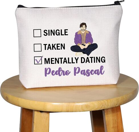 G2TUP Pedro P Inspired Gift Dating Pedro P Makeup Bag Daddy's G-irl Cosmetic Bag Pedro P Fan Merch (Dating Pedro P White Bag) in Kuwait