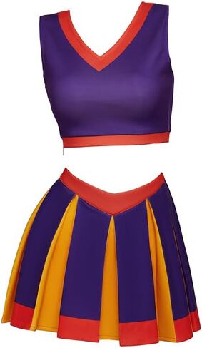 MyheroCos Kim Cheerleader Costume Uniform Sportswear Top and Skirt Set High School Cheerleading Outfit in Kuwait
