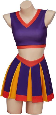 MyheroCos Kim Cheerleader Costume Uniform Sportswear Top and Skirt Set High School Cheerleading Outfit in Kuwait