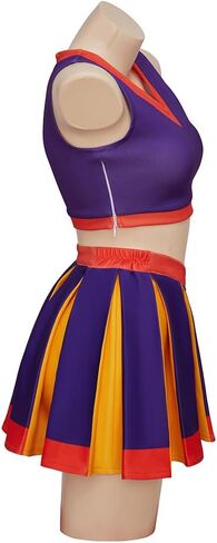 MyheroCos Kim Cheerleader Costume Uniform Sportswear Top and Skirt Set High School Cheerleading Outfit in Kuwait