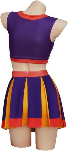 MyheroCos Kim Cheerleader Costume Uniform Sportswear Top and Skirt Set High School Cheerleading Outfit in Kuwait
