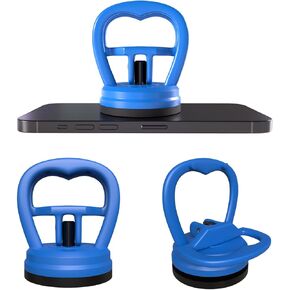 MMOBIEL Suction Cups 2 Pieces - Glass Suction Cup, Dent Puller and Opening Tool for Electronic Devices up to 22 lb – Heavy Duty Suction Cups - Vacuum Cup – Small Suction Cups – Blue