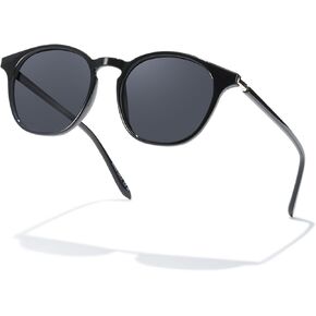 TJUTR Polarized Round Sunglasses for Women Men - Vintage Retro UV400 Protection Sun Glasses for Driving, Fishing, Outdoors