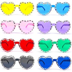 Heart Sunglasses, Sunglasses Bulk,Sunglasses Party Favors 1989 Music in My Era Popular Singer Friendship for Bachelorette Women Girls
