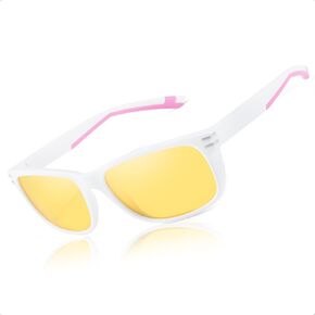 FIMILU Night Driving Glasses for Women Men, Polarized Night Vision Glasses Anti-Glare Enhance Visual Abilities for Night 3077