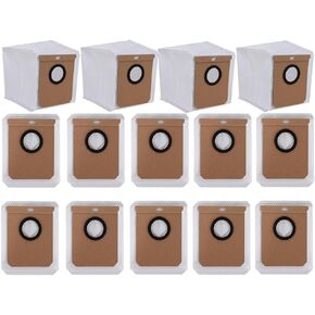 Dust Bags Compatible with Eufy Clean X8 Pro/X10 Pro Omni Robot Vacuum - Large Capacity Disposable Replacement Bag Accessories Part (12 Packs)