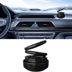 Portable Kinetics Molecular Heater, Double Ring Solar Rotating Heater for Car, Portable Suspension Car Aromatherapy Ornament, Kinetics Heater for Car Kinetics Molecular (Silver)