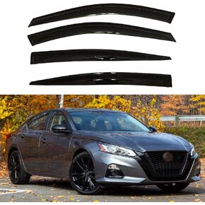 Window Visors Compatible with 2019 2020 2021 2022 2023 2024 2025 Nissan Altima Sedan,Rain Guards Sun Shields Window Deflector,Tape-On Style,4PCS