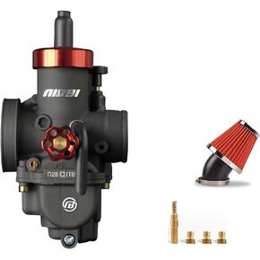 NIBBI Replacement Orginal High Performance Speed Modified Carburetor PE28mm 48mm Air Filter Fit Motorcycle Scooter Atv Dirt bike 150CC-250CC Honda Yamaha Suzuki Kawasaki CG GY6 Engine