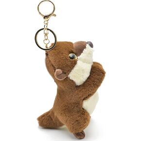 Plush Otter Stuffed Animals Beaver Keychains Ornaments Pendant Key Chains