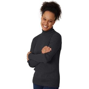 Fair Trade Organic Ribbed Turtleneck Sweater