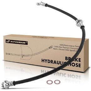 A-Premium Front Driver Brake Hydraulic Hose Compatible with Nissan Models - Versa 2009 2010 2011 1.6L - Replace# 462111FE0A