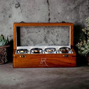 Superior Rosewood Single watch box case for men, Box for precious watch, Microsuede lined Interior with handmade watch pillow, Best Travel Mens Watch Box Case In Wood, Best Gift for Him (Two room)