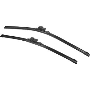 X AUTOHAUX 1 Pair 26"+22" Front Windshield Wiper Blade for BMW 5 Series E39 1995-2003 Replacement Set with Upgraded Stability All Weather Not J/U Hook