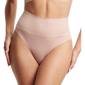 hanky panky Women's Body Mid Rise Thong (4H1921), Macchiato