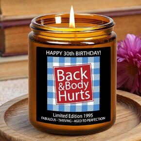 2025 60th Birthday Gifts for Women Men, 60th Birthday Decorations for Women Men, Funny 1965 40th Birthday Candle Gifts for Her Him, 60 Year Old Birthday Gift Ideas for Mom Dad Wife Husband Friends