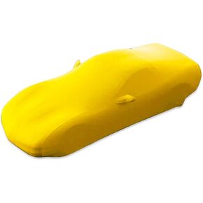 C5 Corvette Indoor Car Cover Ultraguard Stretch Satin - The Ultimate Custom Fit for All 1997-2004 C5, Z06, Convertible, Hardtop Corvettes (Red)