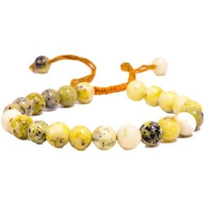 Natural Australian Jasper Round Smooth Beads 8 mm Adjustable Bracelet TB-45 For Man,Woman,Friend,FriendshipBand
