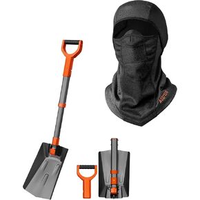 مجرفة ثلج قابلة للطي مقاس 39 بوصة من AstroAI وقناع تزلج مضاد للرياح للطقس البارد in Kuwait