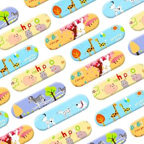 Cute Bandages 100 Count Water Resistant Breathable Bandages Cute Cartoon Adhesive First Aid for Kids Children