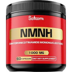 Satoomi NMNH (Dihydronicotinamide Mononucleotide) -NMN Supplement Alternative - 1000mg per Serving NAD Supplement to Support NAD+ - 60 Capsules - 30 Days