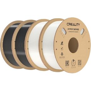 Creality Carbon Fiber Filament 1.75mm for K1C, 3D Printer Filament Designed for High Speed 50-300mm/s, 1kg(2.2lbs)/Spool Hyper PLA-CF Filament, Dimensional Accuracy ± 0.03 mm (Black)