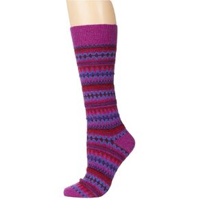 rag & bone Fair Isle Socks Purple Multi One Size