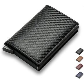 RFID Blocking Credit Card Holder for Men and Women with Multiple Card Slots and a Coin Pocket Slim and Durable Design