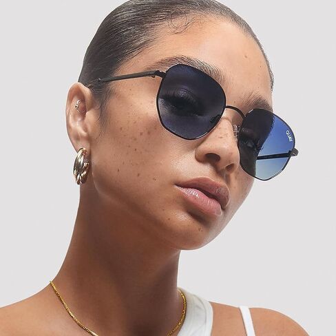 Quay - Sunglasses for Men & Women, Nightfall Remixed Polarized Shield Lenses with UV Protection, Oversized Sunglasses in Kuwait