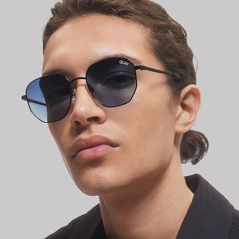 Quay - Sunglasses for Men & Women, Nightfall Remixed Polarized Shield Lenses with UV Protection, Oversized Sunglasses in Kuwait