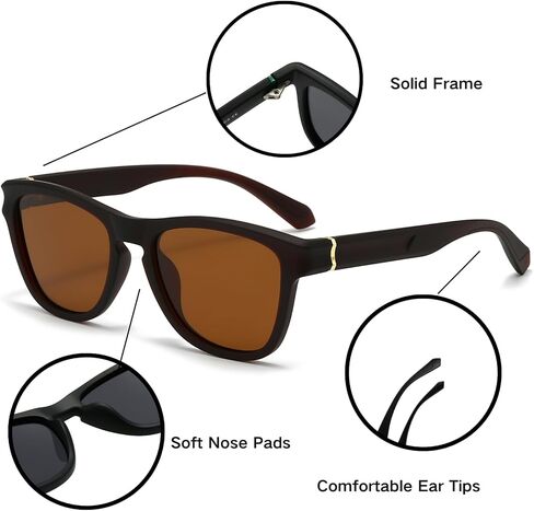 Sunglasses for Women Men,Polarized Sunglasses UV Protection,Classic Trendy Shades, Sun Glasses Driving Fishing Golf in Saudi Arabia