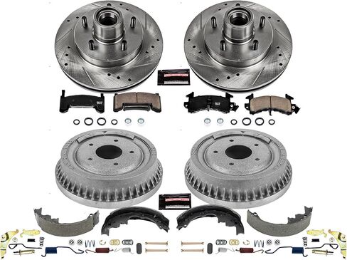 Power Stop K15042DK Front and Rear Z23 Carbon Fiber Brake Pads with Drilled & Slotted Brake Drums Kit in Saudi Arabia