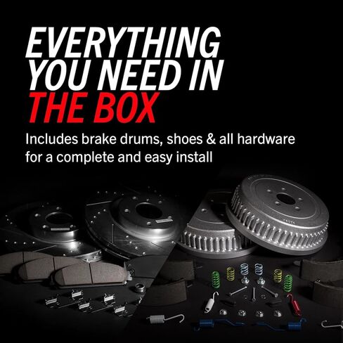 Power Stop K15042DK Front and Rear Z23 Carbon Fiber Brake Pads with Drilled & Slotted Brake Drums Kit in Saudi Arabia