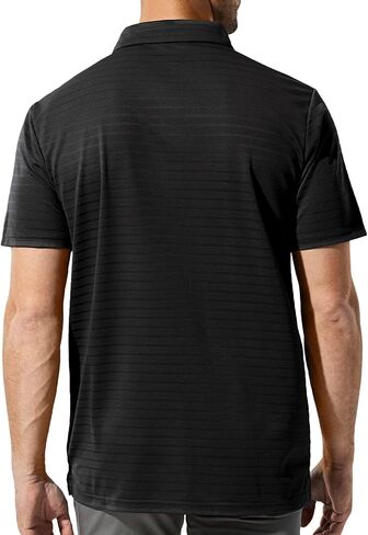 MIER Men's Quick Dry Golf Polo Shirts Short Sleeve Lightweight Casual Shirts Soft Polyester Collared Shirt in Saudi Arabia