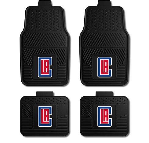 FANMATS 39917 NBA - مجموعة سجادات سيارة نيويورك نيكس 4 قطع من الفينيل | سجادات السيارة للمقعد الأمامي والمقعد الخلفي مع شعار الفريق in Saudi Arabia