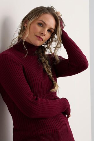 Fair Trade Organic Ribbed Turtleneck Sweater in Saudi Arabia