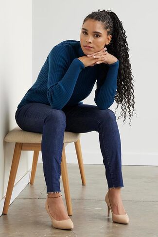 Fair Trade Organic Ribbed Turtleneck Sweater in Saudi Arabia