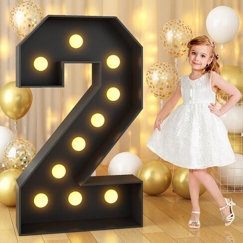 4FT Marquee Light up Numbers 80 Large Black Marquee Numbers for 80th Birthday Decorations Mosaic Numbers Frame Giant Cardboard Numbers with Light Bulbs Pre-Cut Cut-Out Foam Board DIY Anniversary Decor in Saudi Arabia
